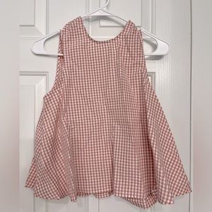 Pink Gingham Crop Top